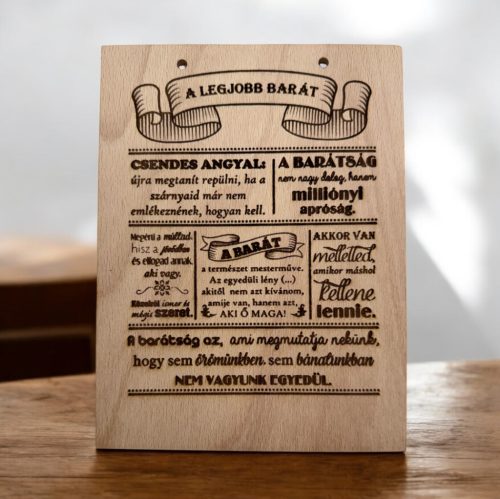 Fatábla “ Legjobb barát”